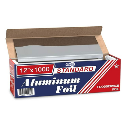 EJY IMPORT Standard Premium Aluminum Foil 12” x 1000'