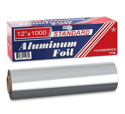 EJY IMPORT Standard Premium Aluminum Foil 12” x 1000'