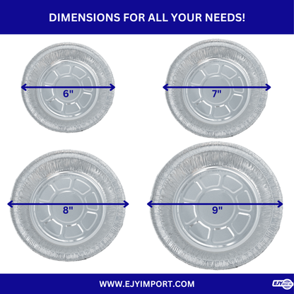 EJY IMPORT Round Aluminum Pans