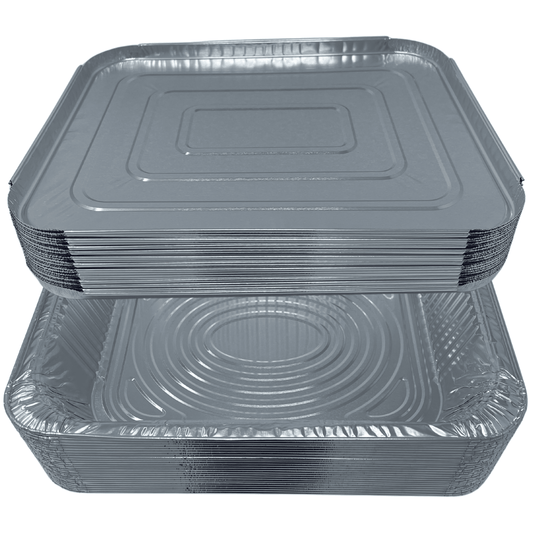 EJY IMPORT Half Size Aluminum Rectangular Pans