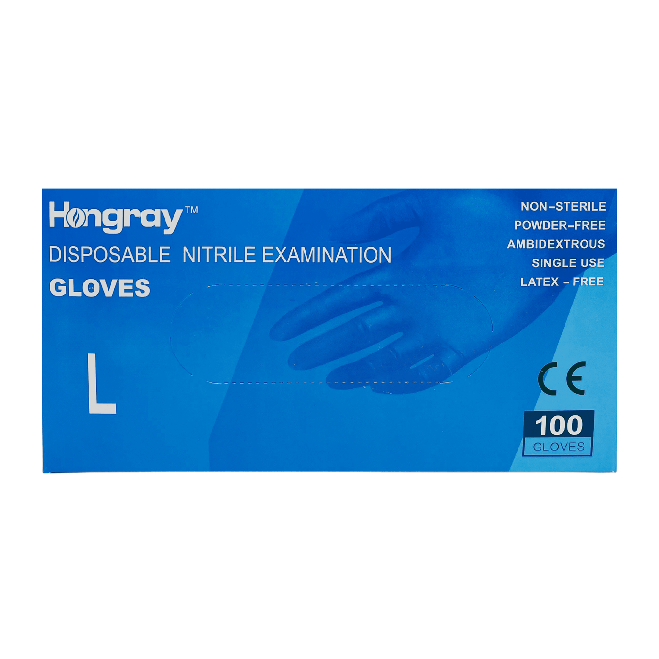 Hongray Disposable Nitrile Examination Gloves (Large) – EJY IMPORT INC