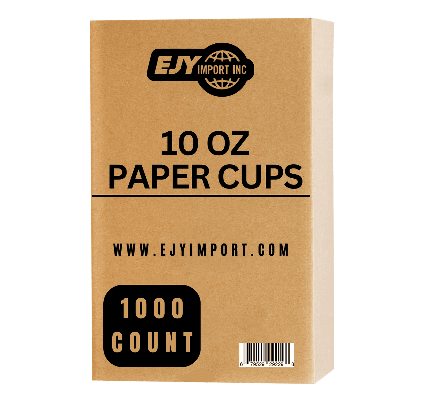 EJY IMPORT Hot Paper Cups (White)